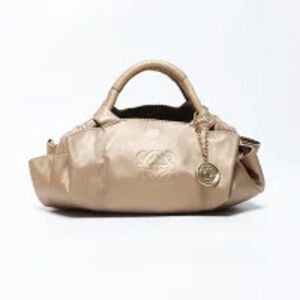 Loewe Aire Gold Nappa Handbag